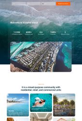 Al Fahid Island real estate website development